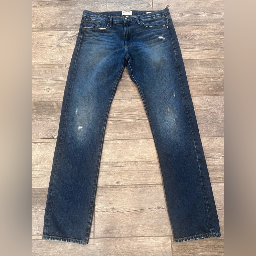 FRAME DENIM Men’s L'Homme Straight Leg
Jeans Size 36 Salton Sea